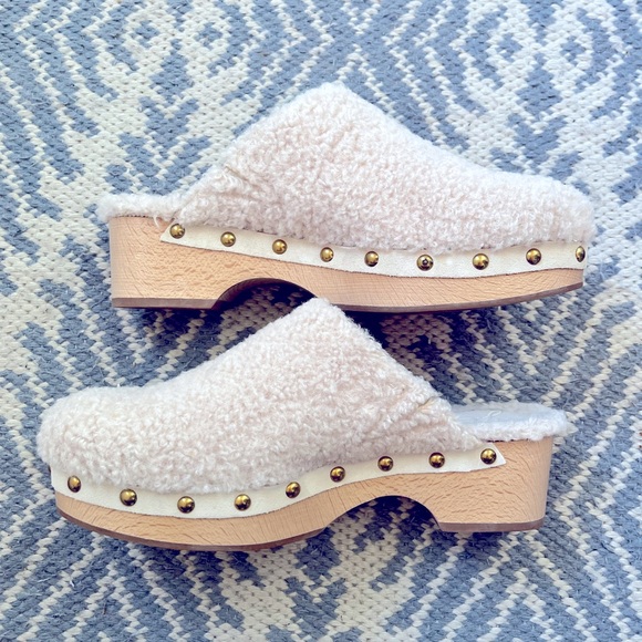 JCREW Sherpa mule clogs size 8 - like new! - Picture 1 of 4
